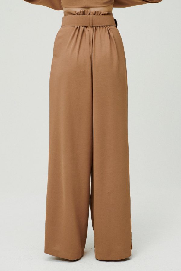 Eva Wide Pants w/ Buckle Belt
