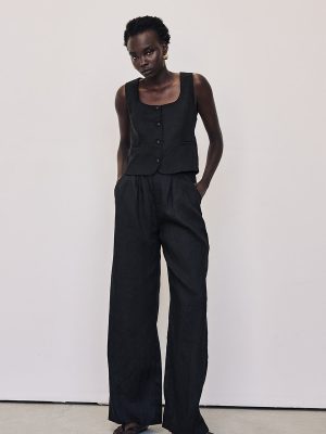 Black Linen Pants