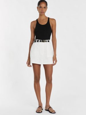 Off-White Linen Skort