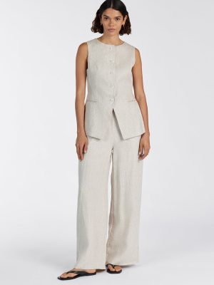 Linen Waist Pants