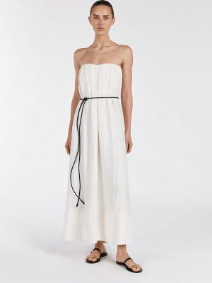 Cream Marle Midi Dress