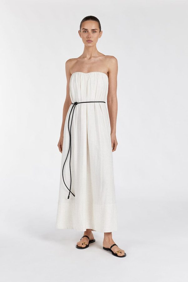 Cream Marle Midi Dress