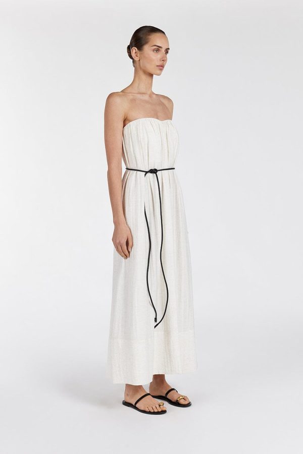 Cream Marle Midi Dress