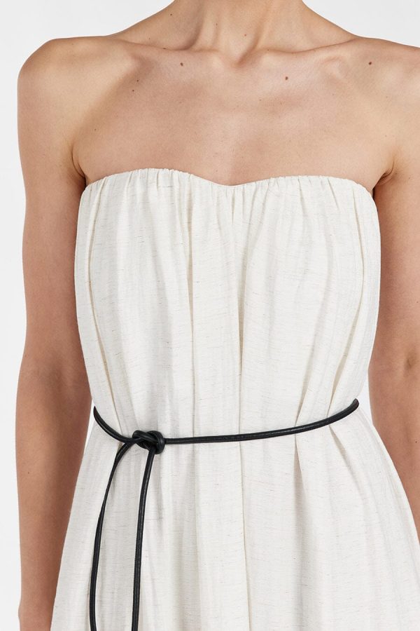 Cream Marle Midi Dress