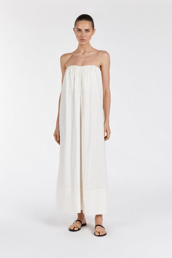 Cream Marle Midi Dress