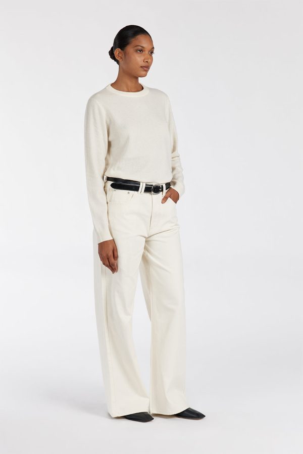 Ivory Cashmere Knit Jumper