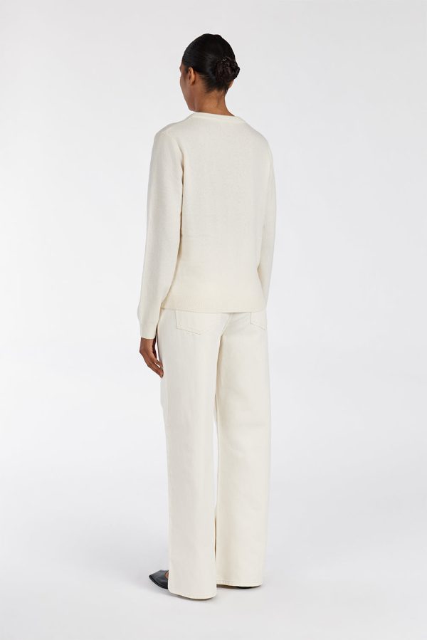 Ivory Cashmere Knit Jumper