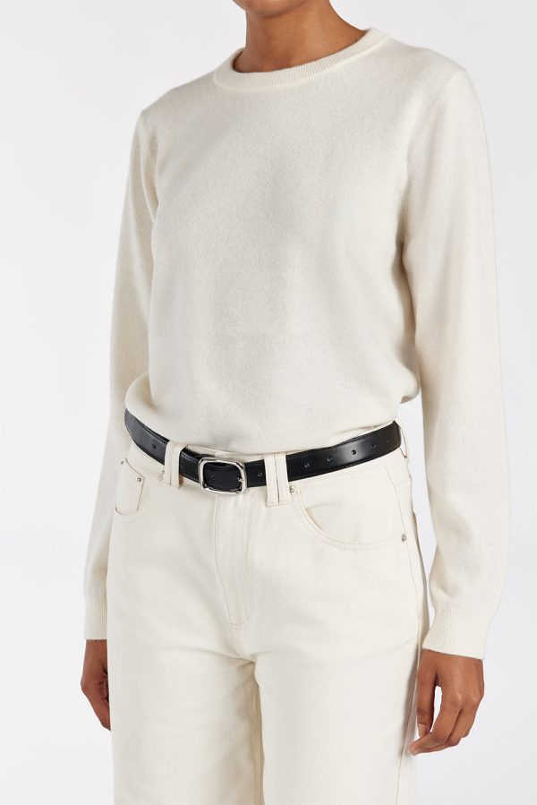 Ivory Cashmere Knit Jumper