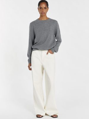 Grey Cashmere Knit Jumper