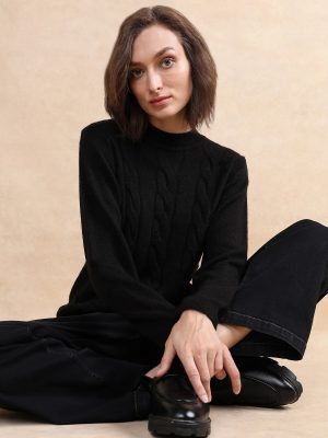 Relaxed Fit Plain Sweater