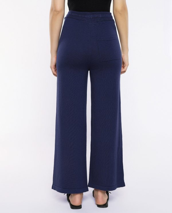 Navy Plain Track Pants