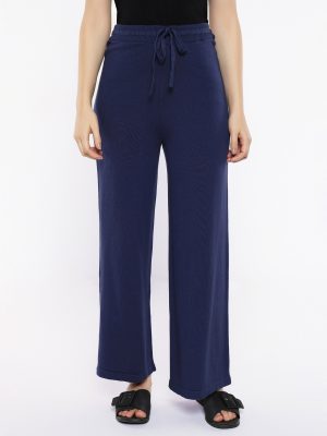 Navy Plain Track Pants