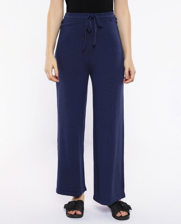 Navy Plain Track Pants