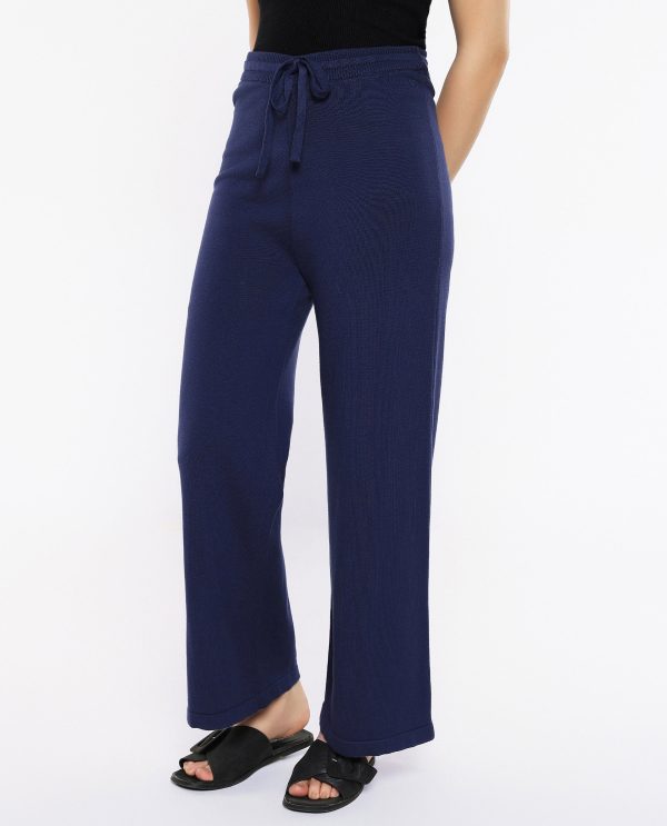 Navy Plain Track Pants