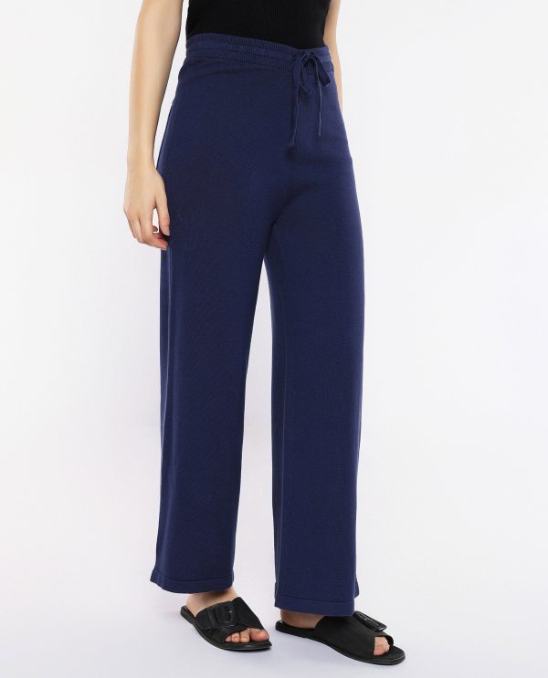 Navy Plain Track Pants