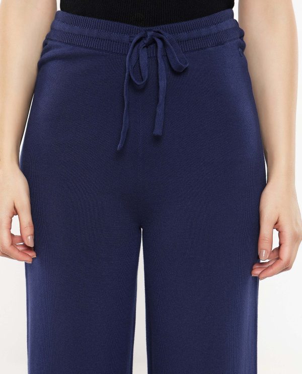 Navy Plain Track Pants