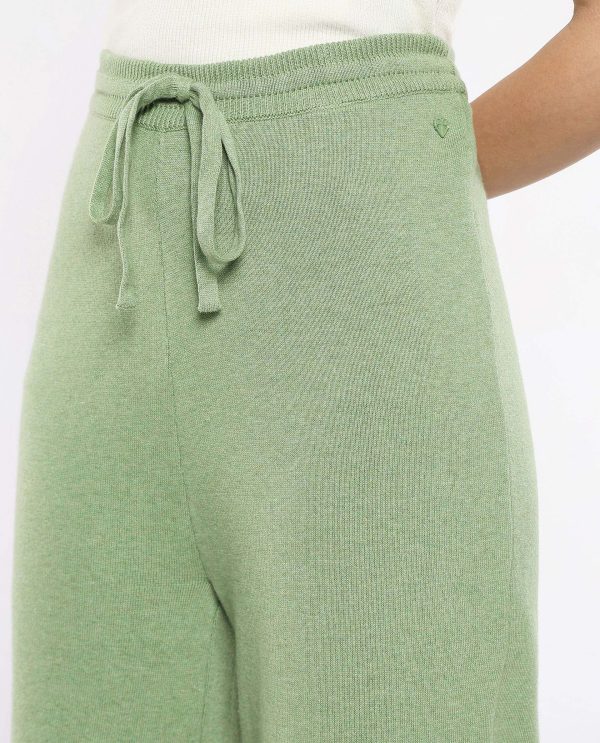 Dusky Green Plain Track Pants