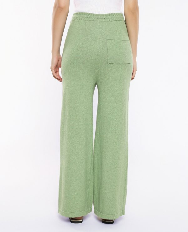 Dusky Green Plain Track Pants