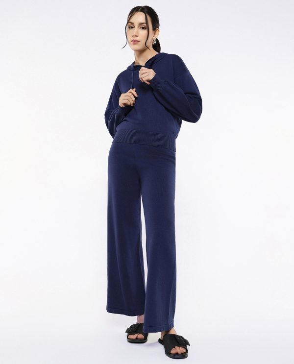 Navy Plain Track Pants