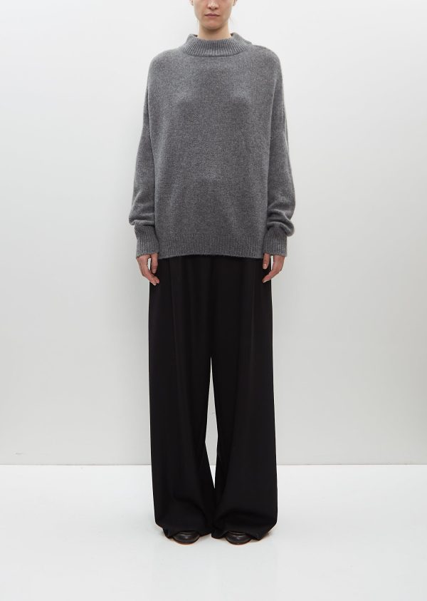 Trixie Round Neck Sweater — Grey