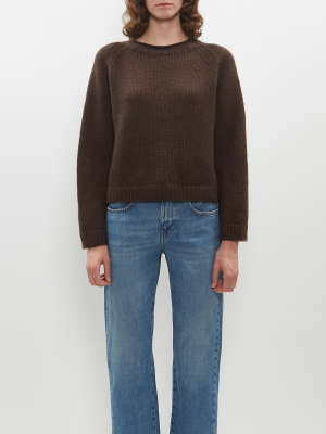 Hermione Cashmere Sweater — Chocolate