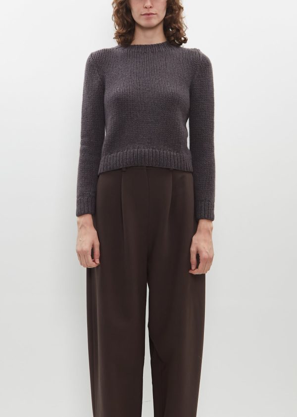Zaza Cashmere Sweater — Dark Taupe