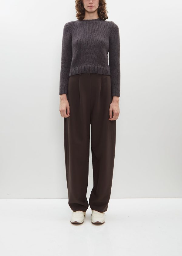 Zaza Cashmere Sweater — Dark Taupe