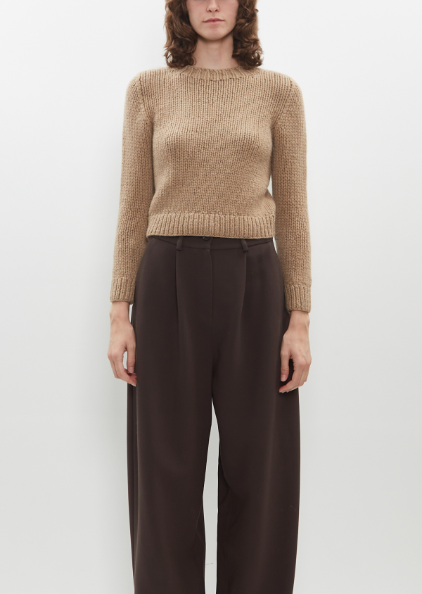 Zana Cashmere Sweater — Camel