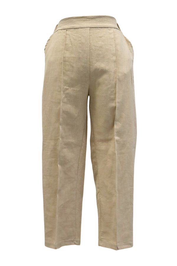 Linen Straight-Leg Pants