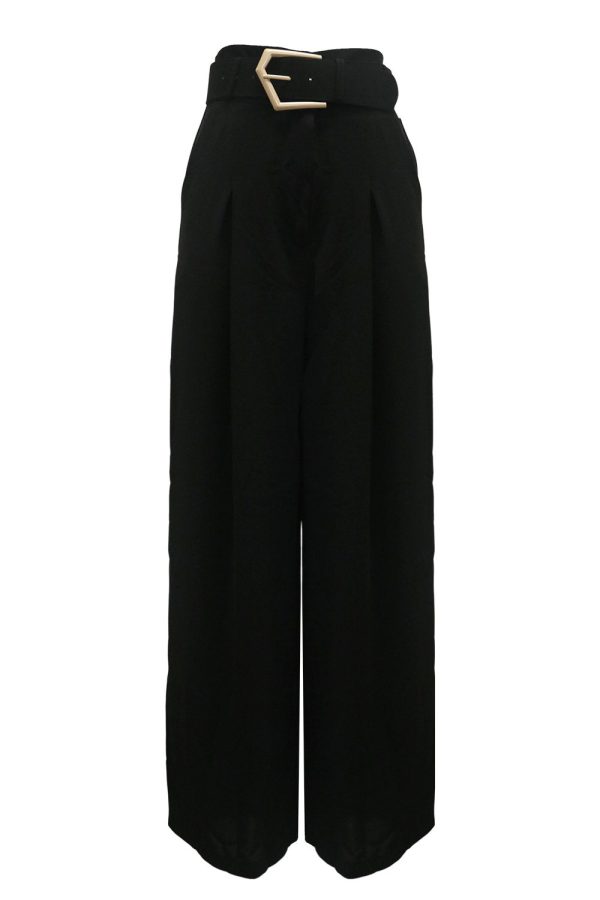 Eva Wide Pants w/ Buckle Belt