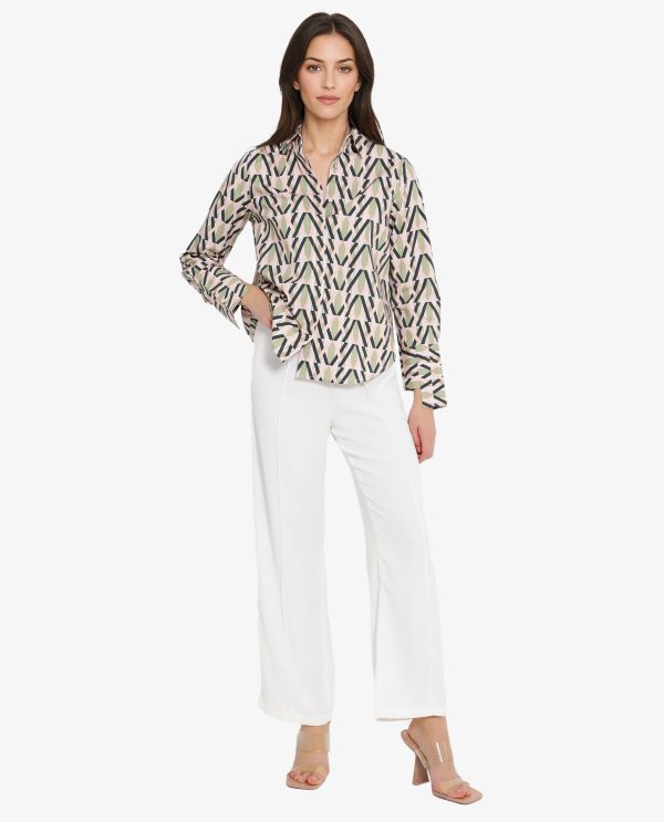 Multicolor Geometric Print Shirt