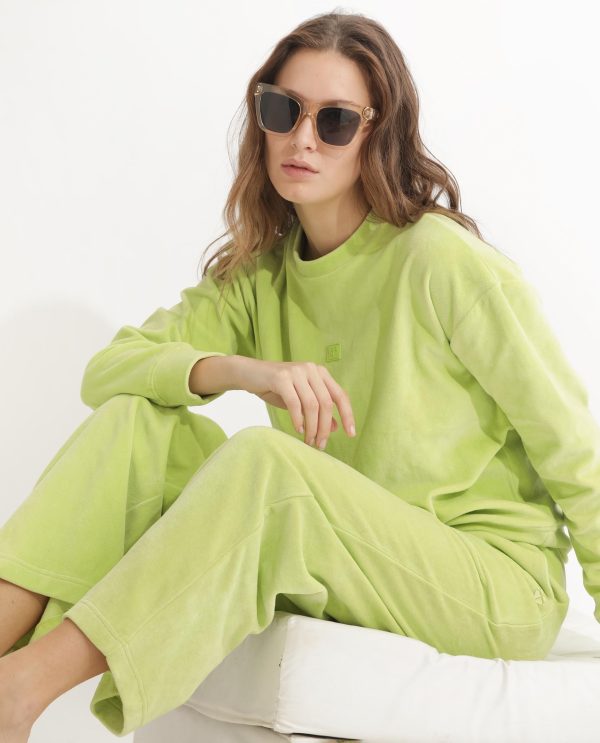 Flared Fit Plain Ankle Length Track Pants