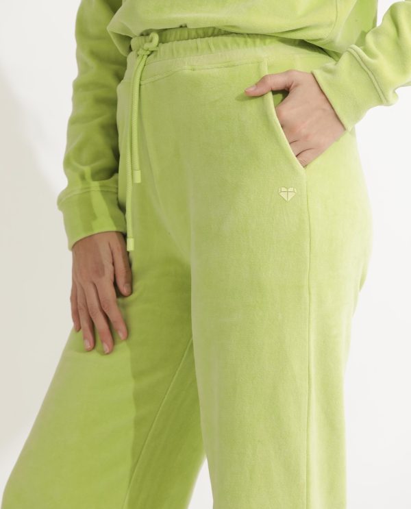 Flared Fit Plain Ankle Length Track Pants
