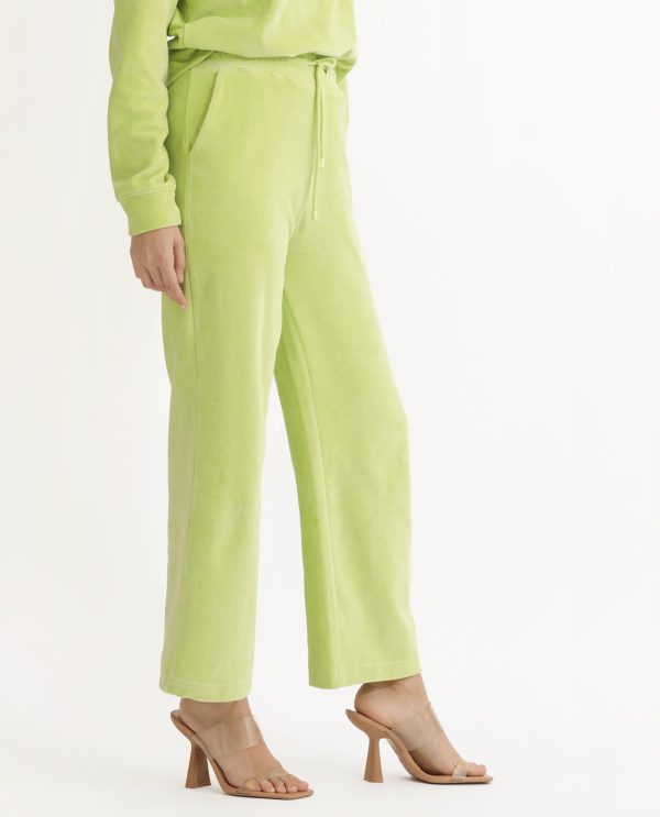 Flared Fit Plain Ankle Length Track Pants