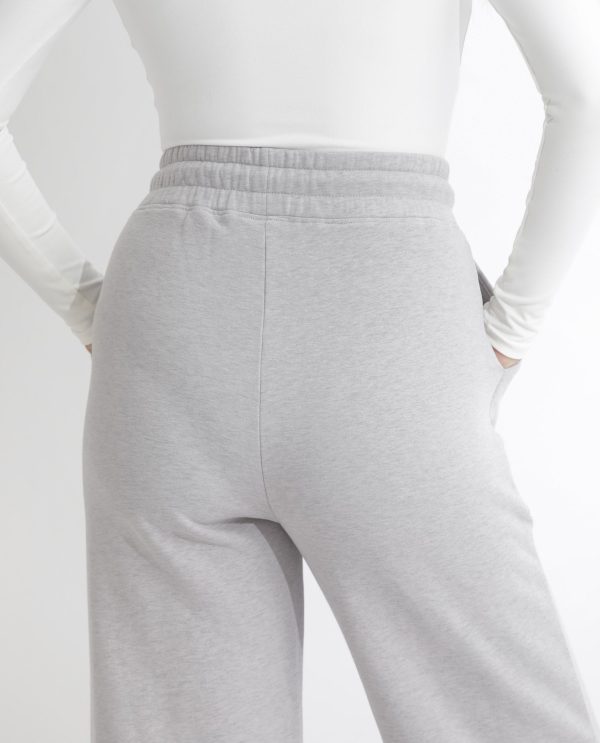 Flared Fit Plain Ankle Length Track Pants
