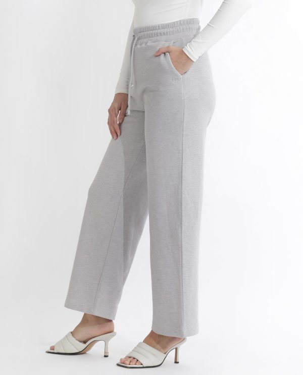 Flared Fit Plain Ankle Length Track Pants