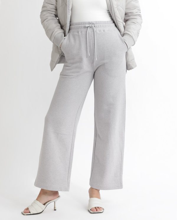 Flared Fit Plain Ankle Length Track Pants
