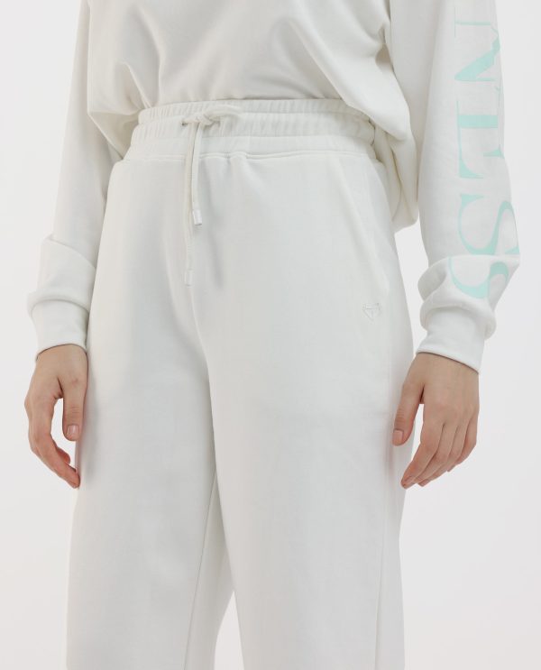 Flared Fit Plain Ankle Length Track Pants