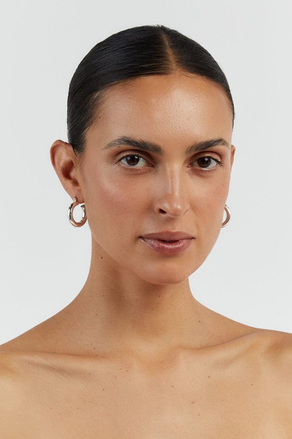 Silver Hoops