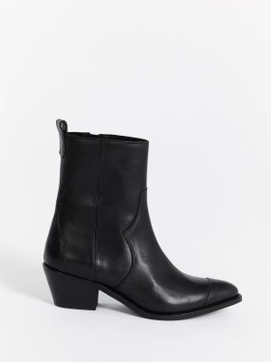 Masada Black Leather Boot