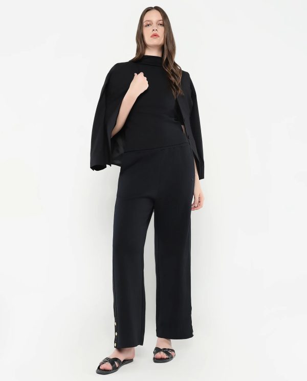 Straight Fit Ankle Length Plain Track Pant