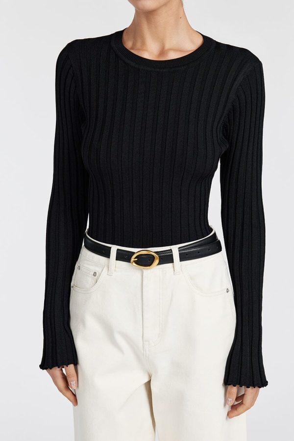 Long-Sleeve Knit Top