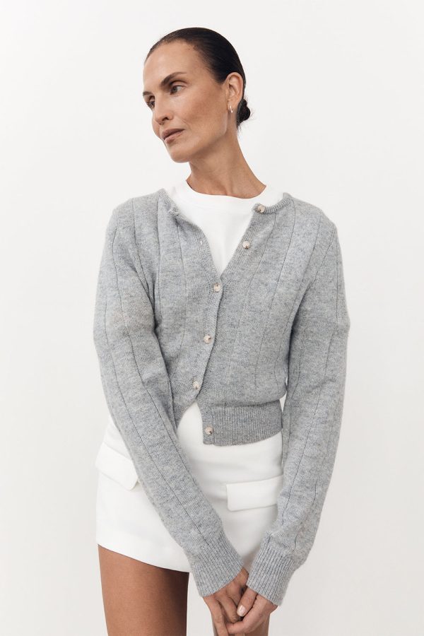 Knit Cardigan Grey