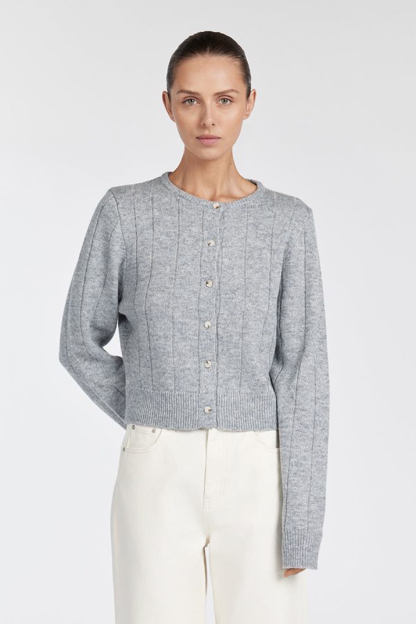 Knit Cardigan Grey