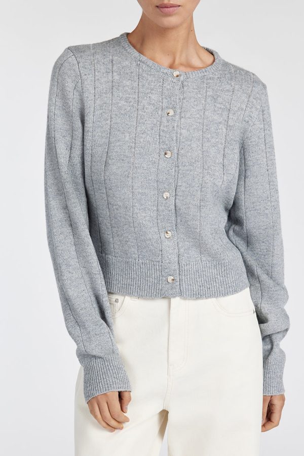 Knit Cardigan Grey